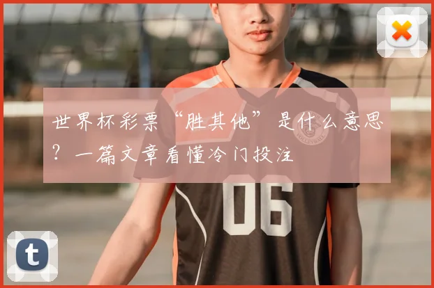 世界杯彩票“胜其他”是什么意思？一篇文章看懂冷门投注